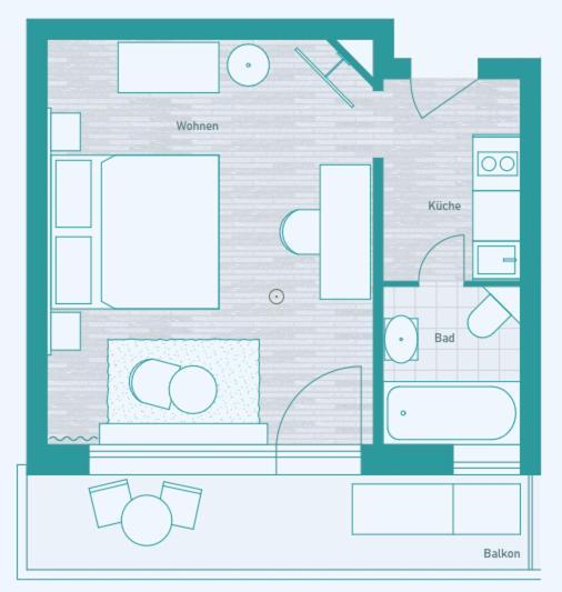 Livingroom Mathildenhoehe Darmstadt Exteriör bild